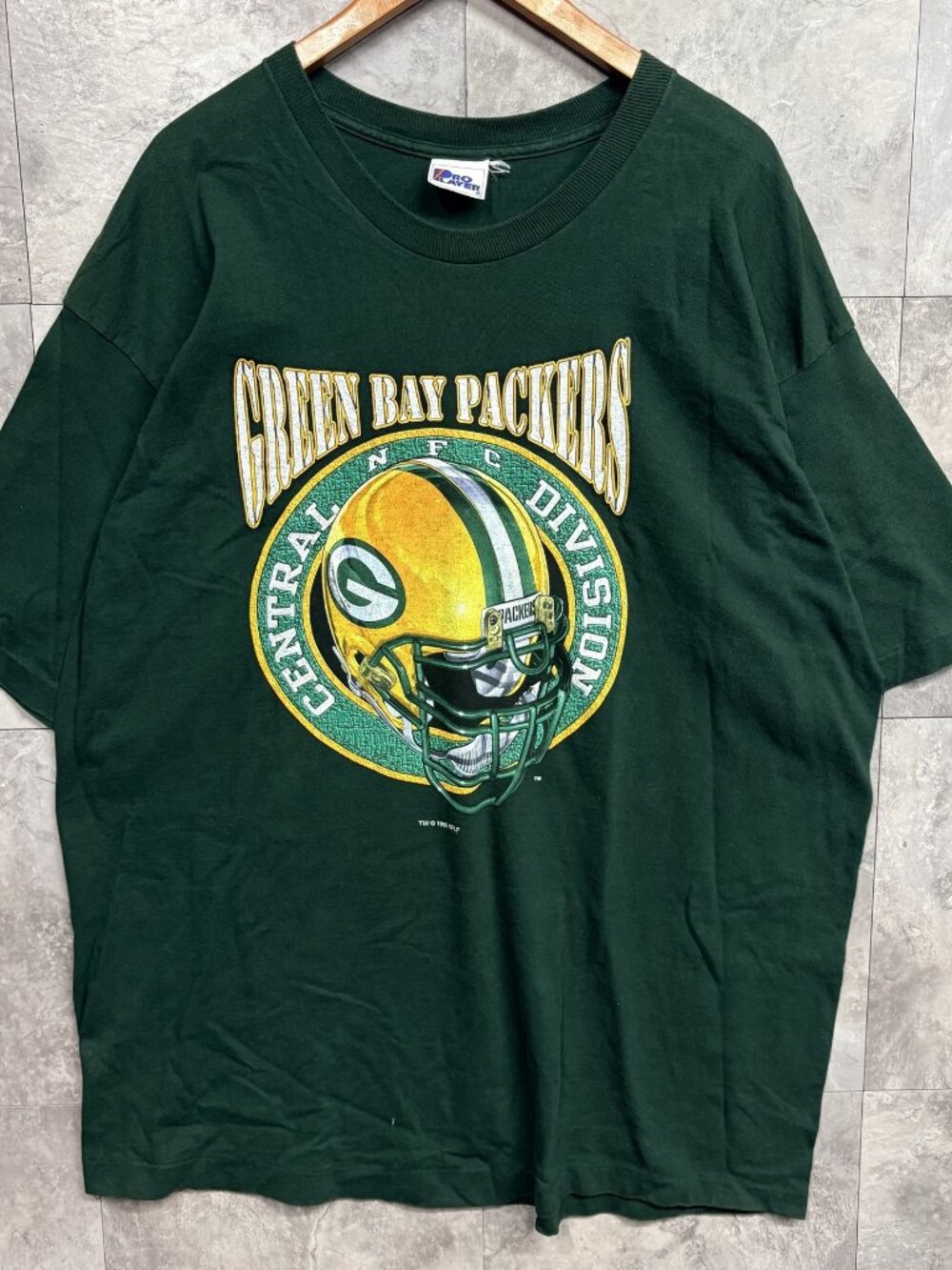 Pro Player Green Bay Packers T Shirt Men's 2XL Green 1995 Central Division NFL